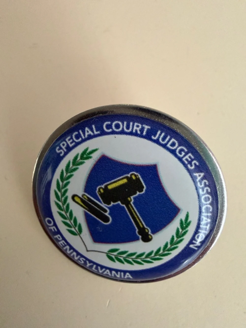 Special Court Judge Association of Pennsylvania Lapel Pin jewelry tie tac lawyer